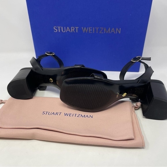 Stuart Weitzman Nearlybare Ankle Strap Leather Sandals - NWT - Picture 14 of 15